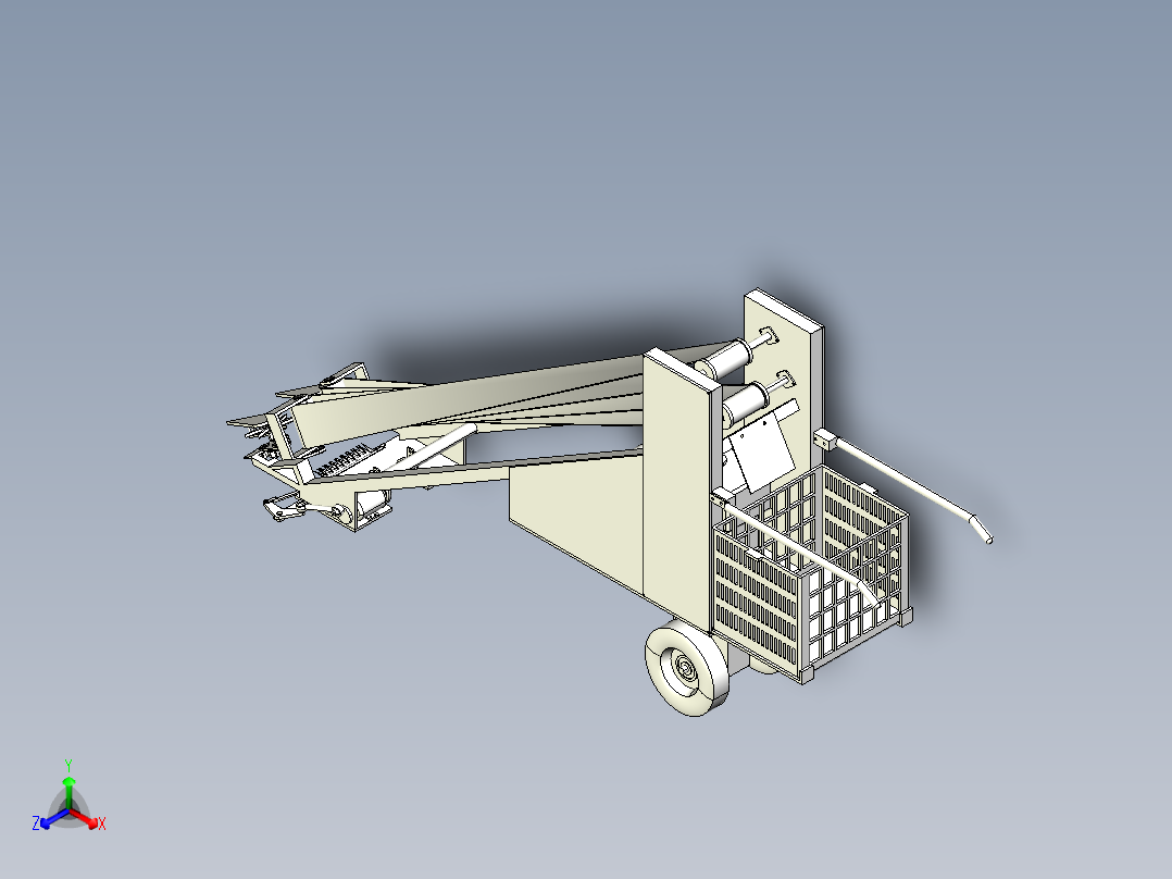 韭菜收割机设计含三维模型+7张CAD图纸+35页说明书正等轴测图