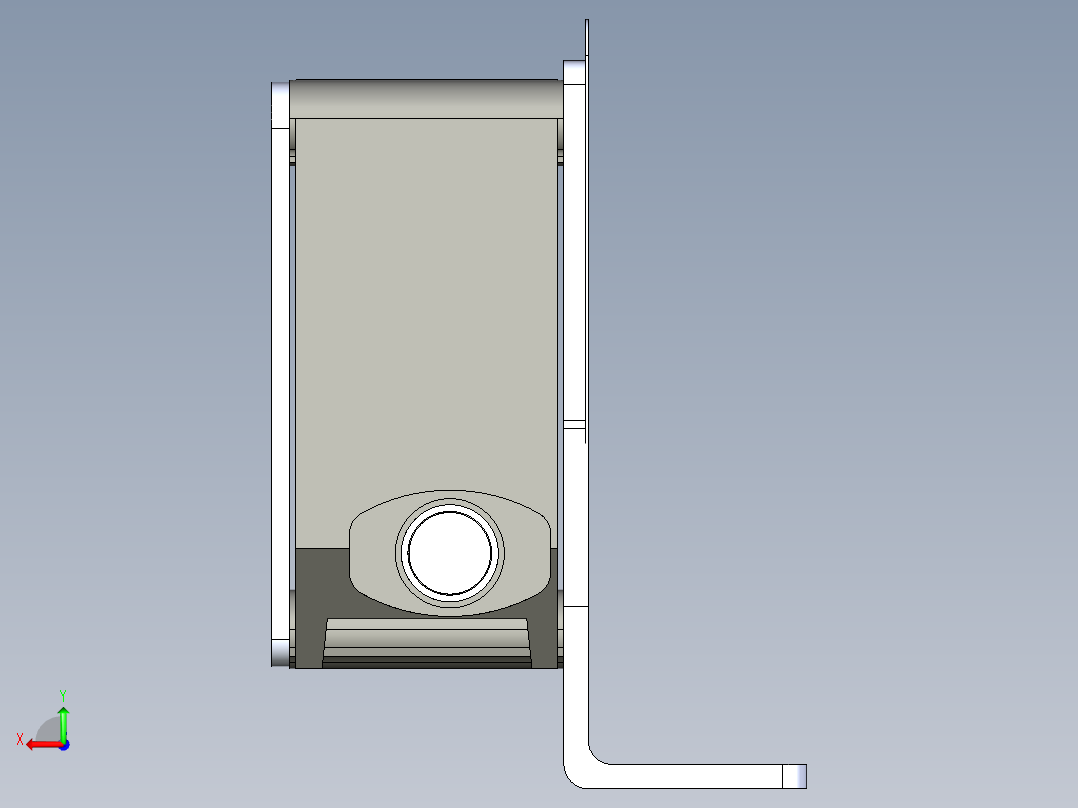 基恩士IL-030_kc图纸模型后视图