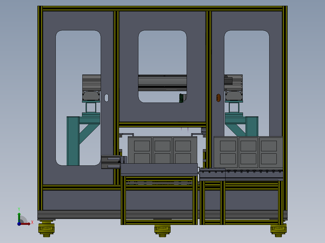 锂电池注液孔激光自动封孔机前视图