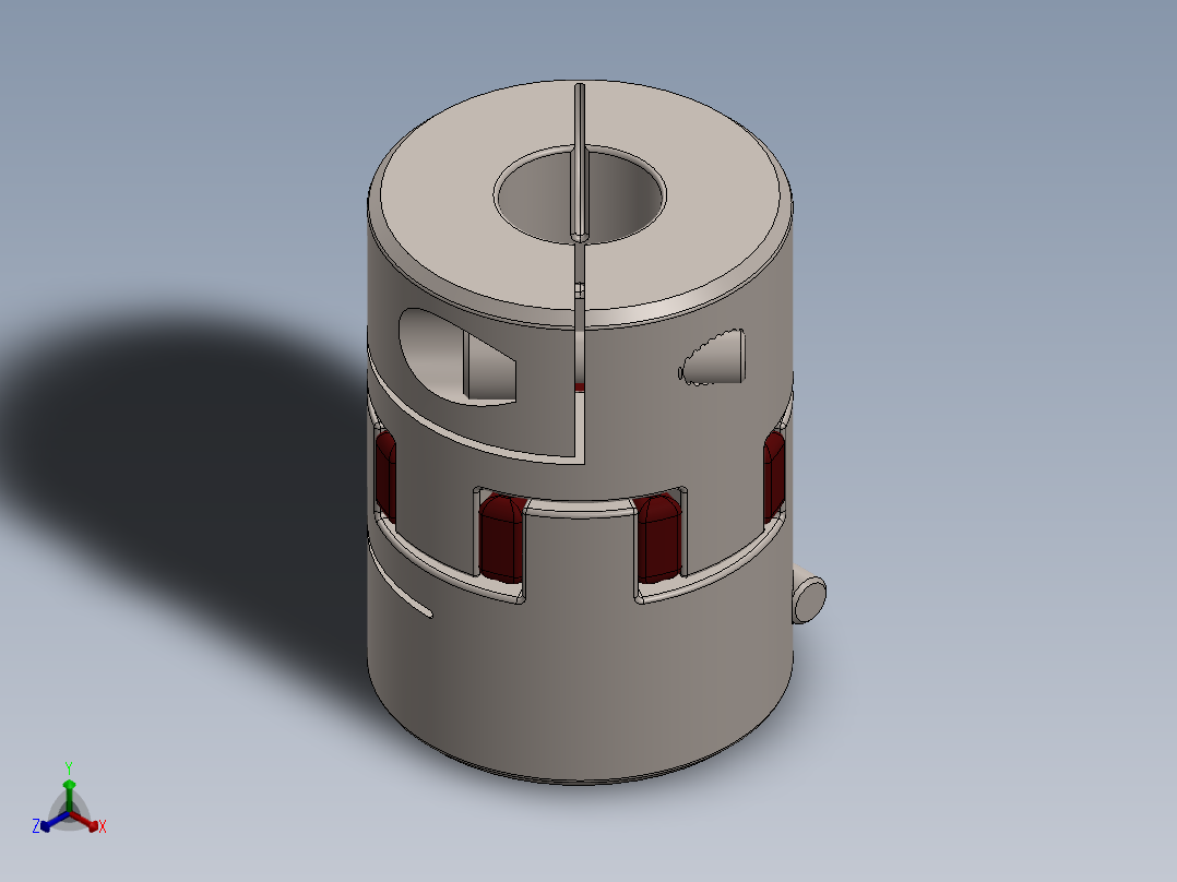 联轴器 (27)正等轴测图