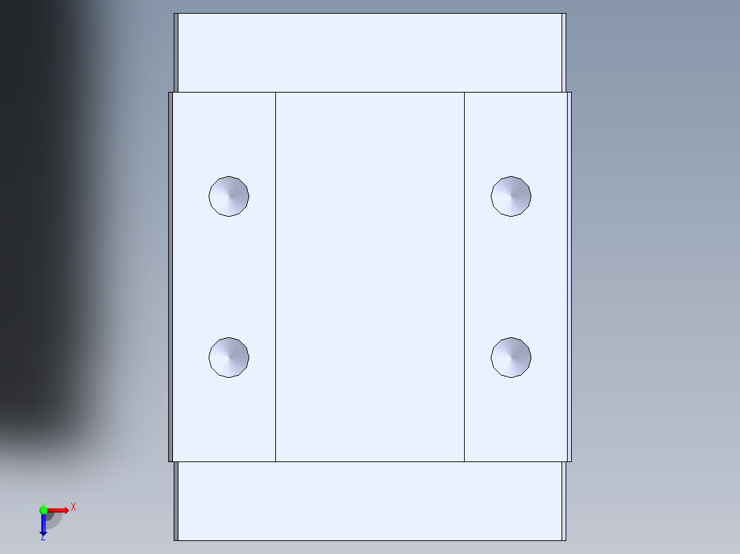 上银直线滑轨-MGW9C 滑块俯视图