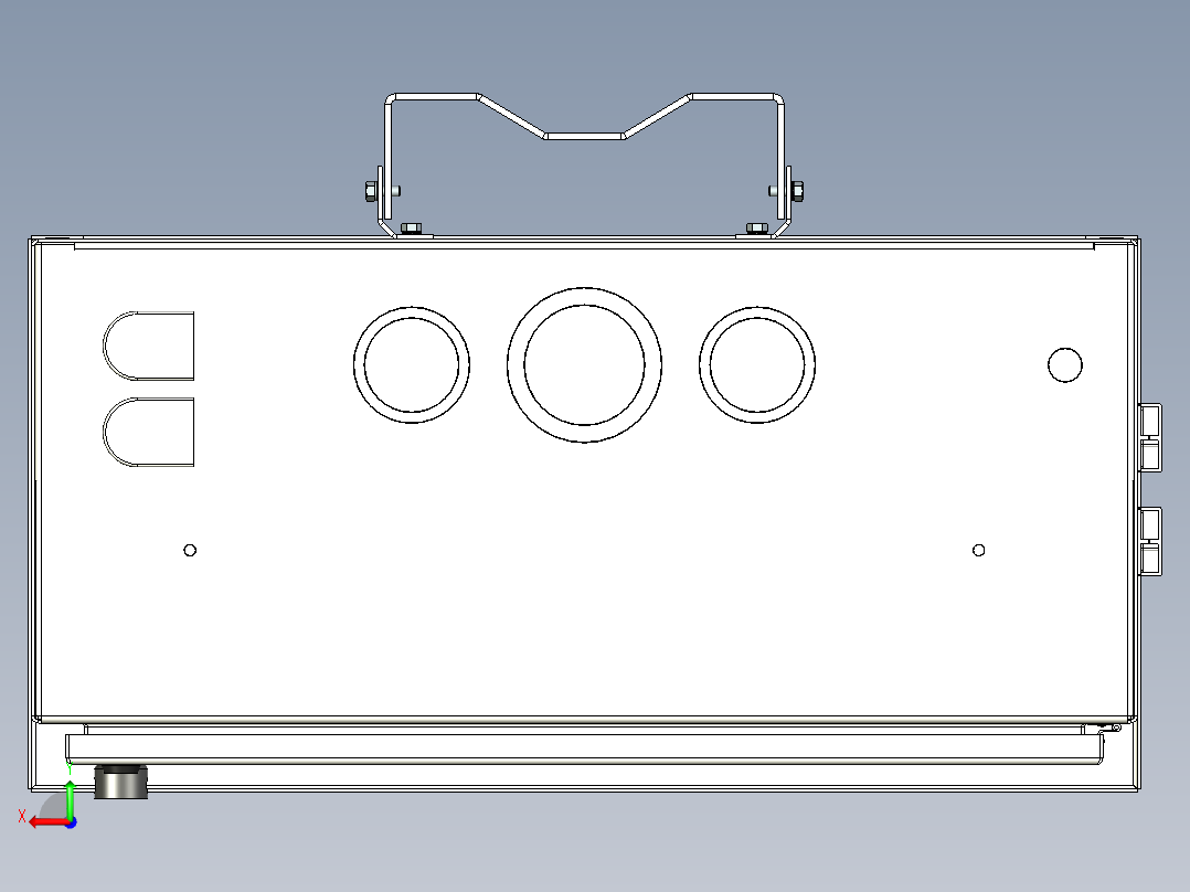电器柜 电控柜 (99) 机械设计素材后视图