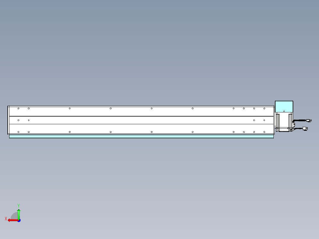 威洛博VBC同步带传动一无尘环境VBC14-L45-S1000-BRD-ZP75-C3后视图
