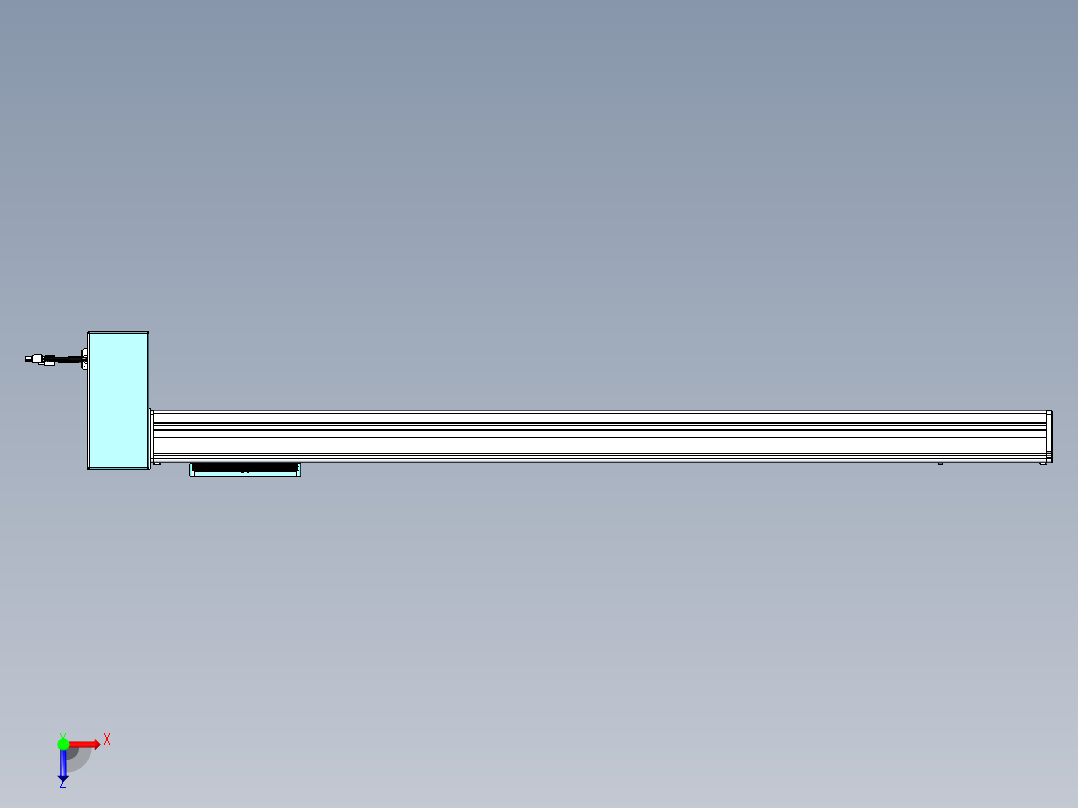威洛博VBC同步带传动一无尘环境VBC14-L45-S1000-BRD-ZP75-C3俯视图