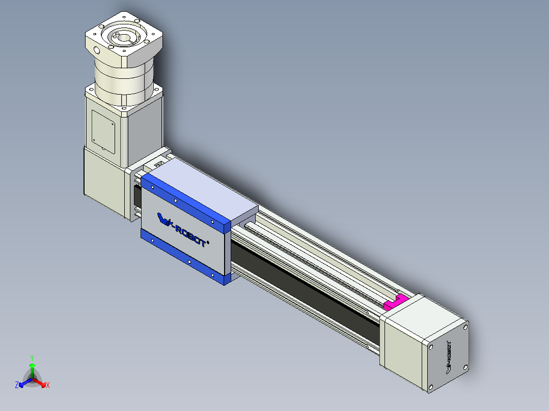 威洛博LB.GB同步带传动--欧规系列GB8-L192-S300-BR-P75-K正等轴测图