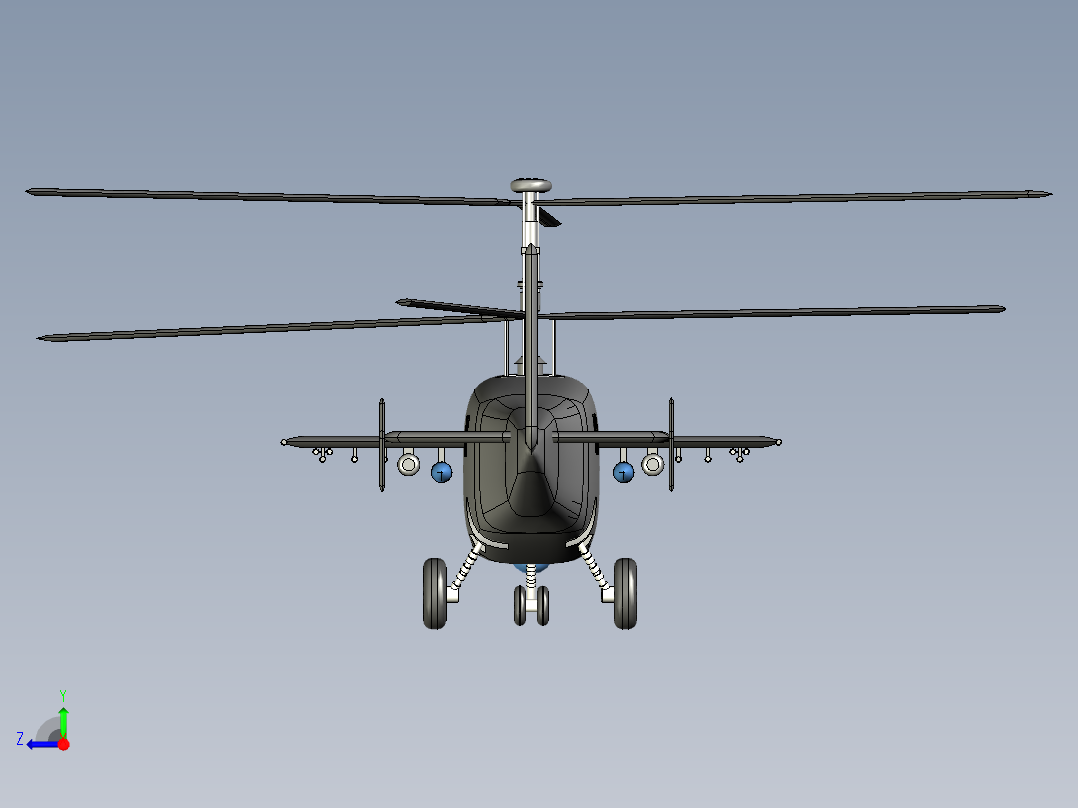 Ka-52攻击直升机的双座变型---格式为：STL STP右视图