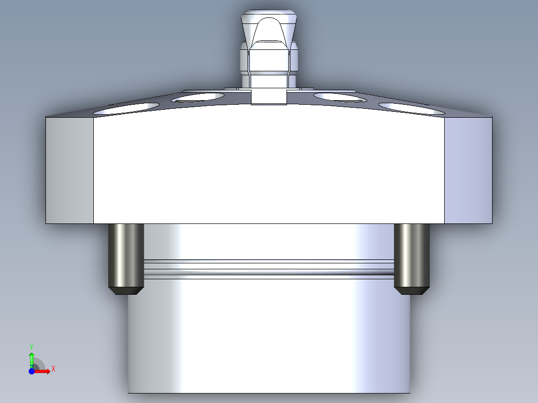KOSMEKSFH1070-G多系列多零件图纸模型前视图