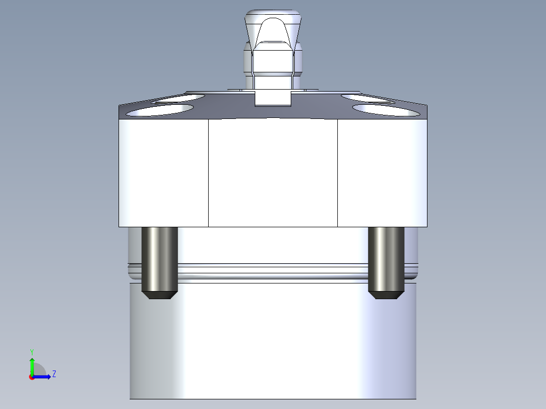 KOSMEKSFH1070-G多系列多零件图纸模型左视图