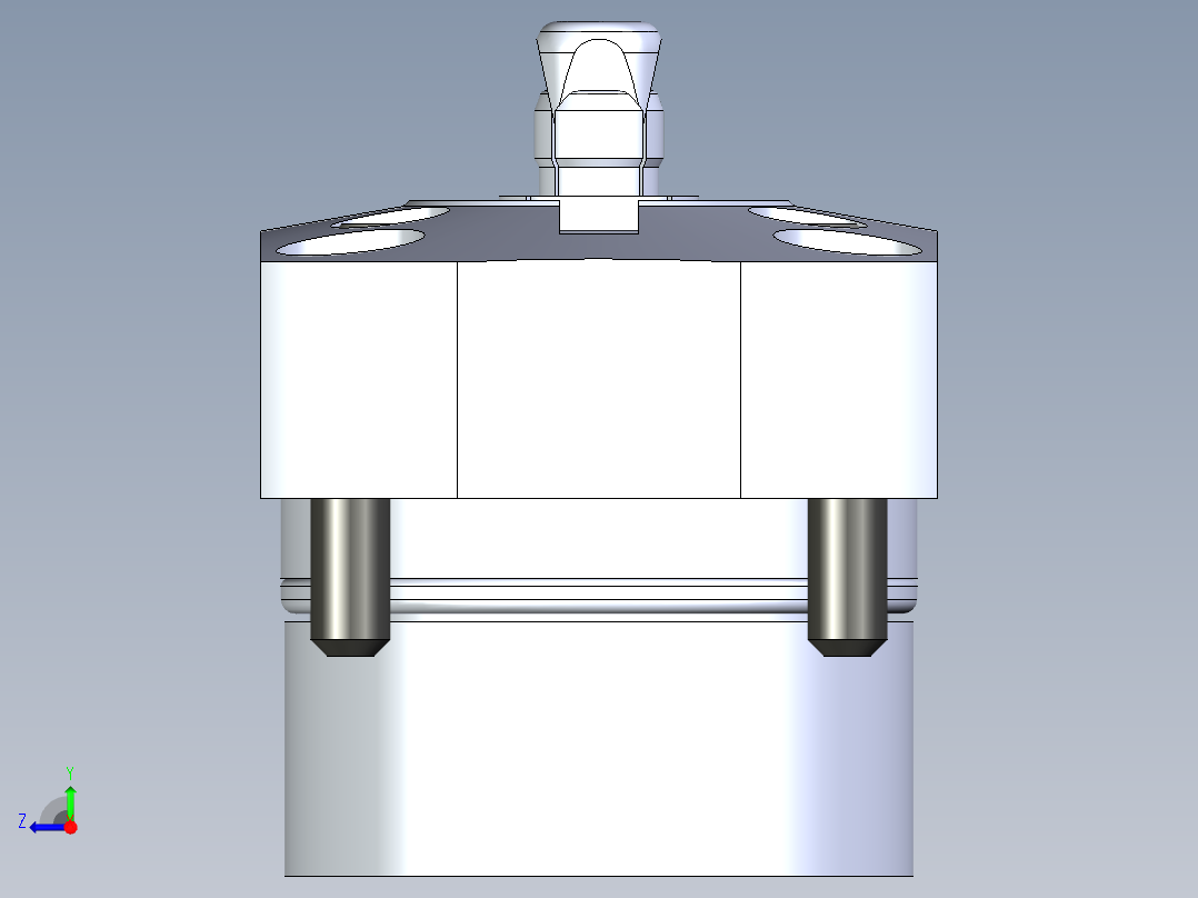 KOSMEKSFH1070-G多系列多零件图纸模型右视图