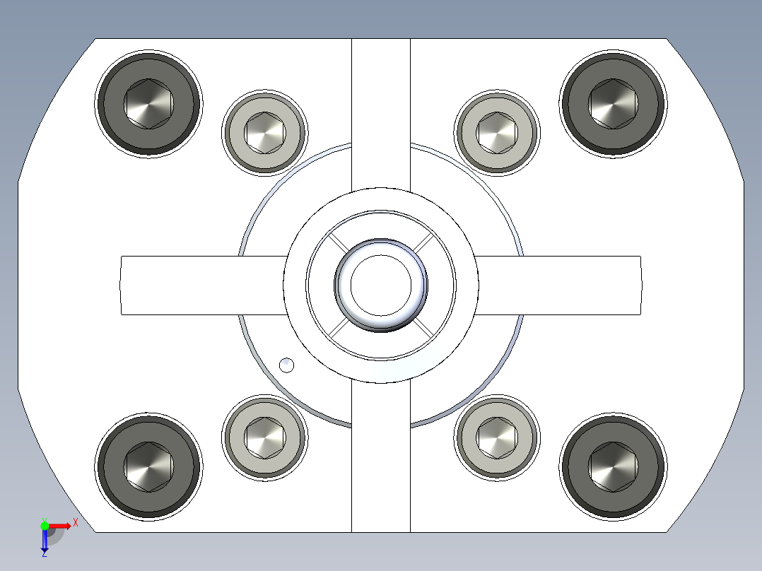 KOSMEKSFH1070-G多系列多零件图纸模型俯视图