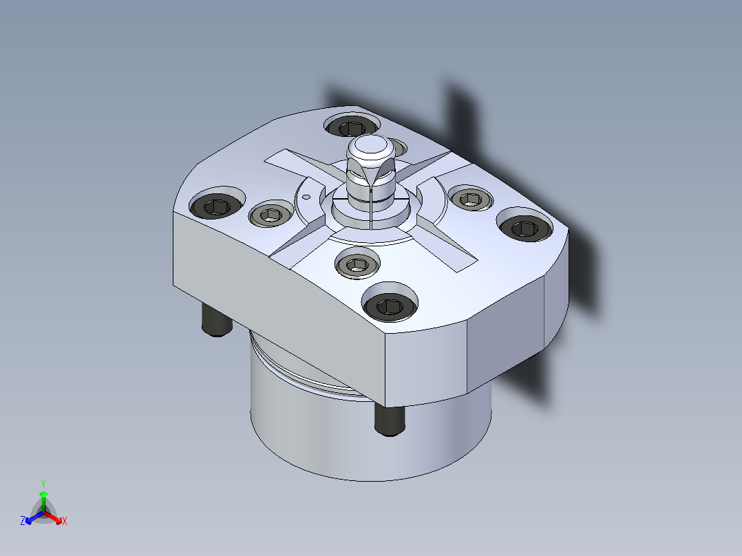 KOSMEKSFH1070-G多系列多零件图纸模型正等轴测图