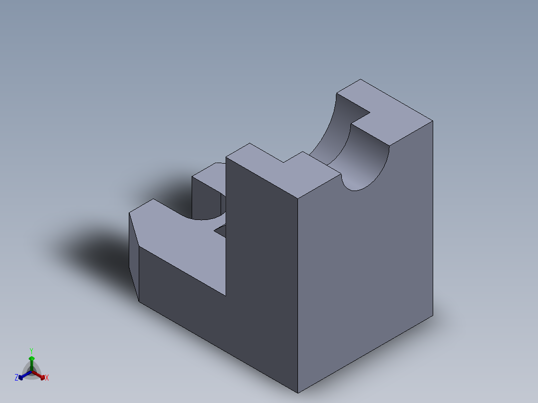 机械零件图8正等轴测图