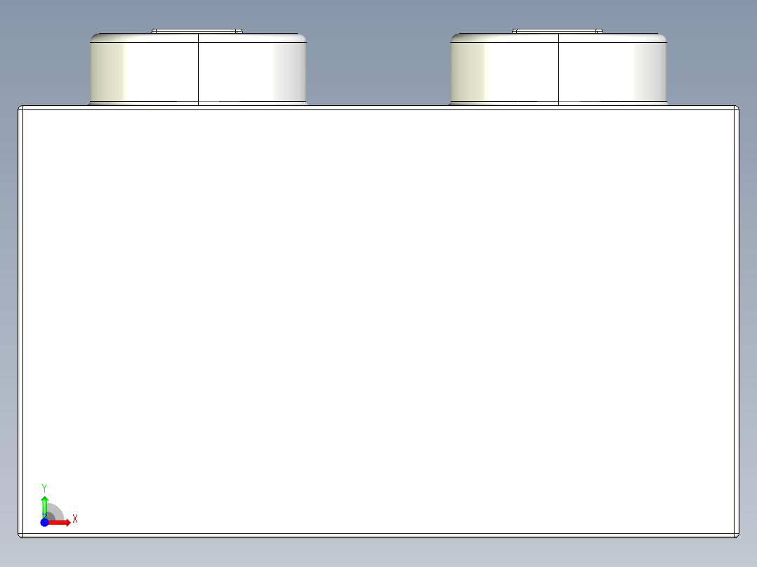 乐高套装 4421基本积木-300301 White Brick 2 x 2.STEP前视图