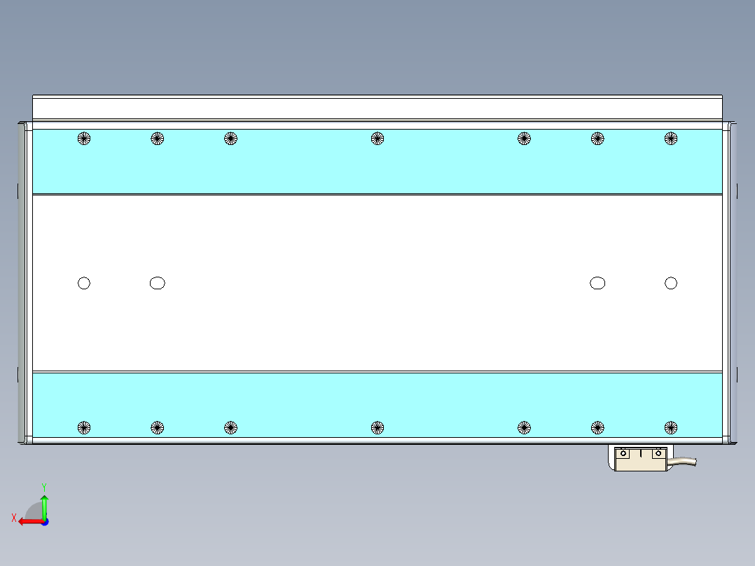 威洛博LC系列3d模型模组LC22H1Y-S300后视图