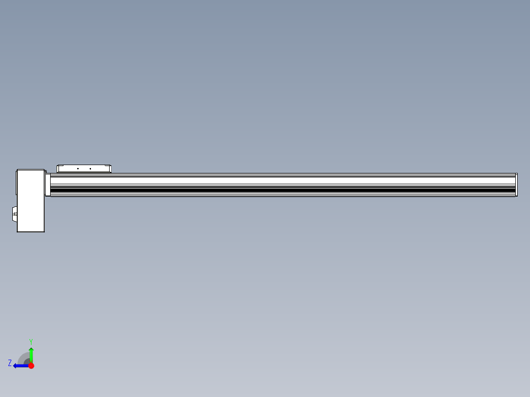 同步带全封闭直线模组TPA-HCB-105D-90-L900-RP-C-P20-N3右视图