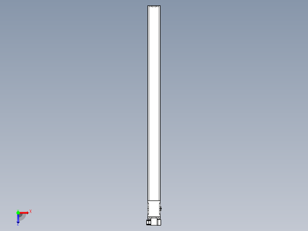 同步带全封闭直线模组TPA-HCB-14D-120-L2100-RP-C-P40-N3俯视图