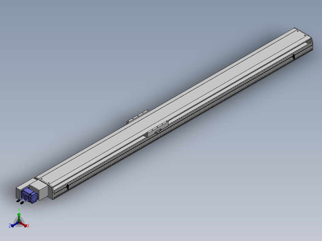 精密模组MT220-L150-2500-L-M75-C4正等轴测图