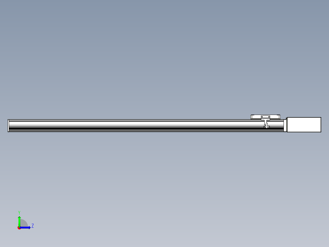 同步带全封闭直线模组TPA-HCB-105D-90-L1000-ML-C-P20-N3左视图