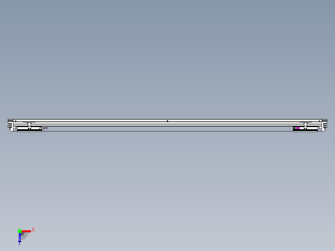 威洛博VL系列直线电机模组-2VL14S2-S1600俯视图