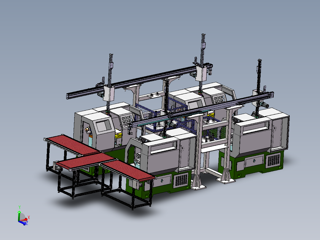 数控桁架<span style='color: red'>机械手</span>3d图纸 <span style='color: red'>单</span>臂XZ<span style='color: red'>机械手</span> <span style='color: red'>数控车床</span>上下料<span style='color: red'>机械手</span>3d模型