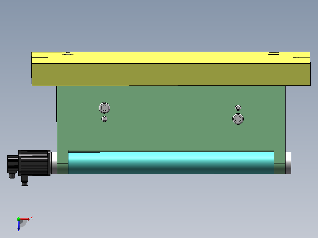 汽车发动机轴承盖钻孔夹具设计俯视图