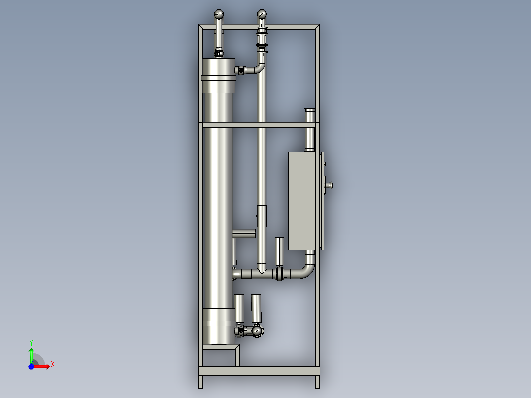 用于水处理的超滤套件前视图