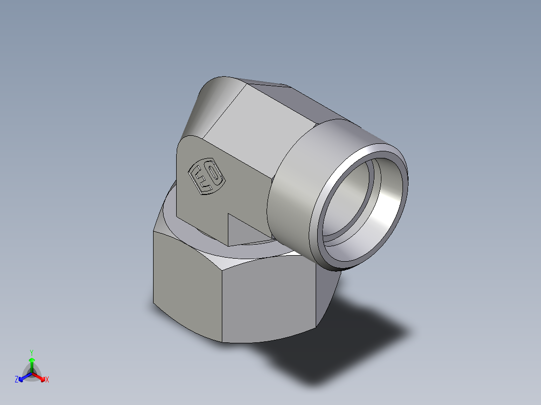 卡套式工业通用硬管接头EO_Swivel_nut_elbow_EW22LOMD71