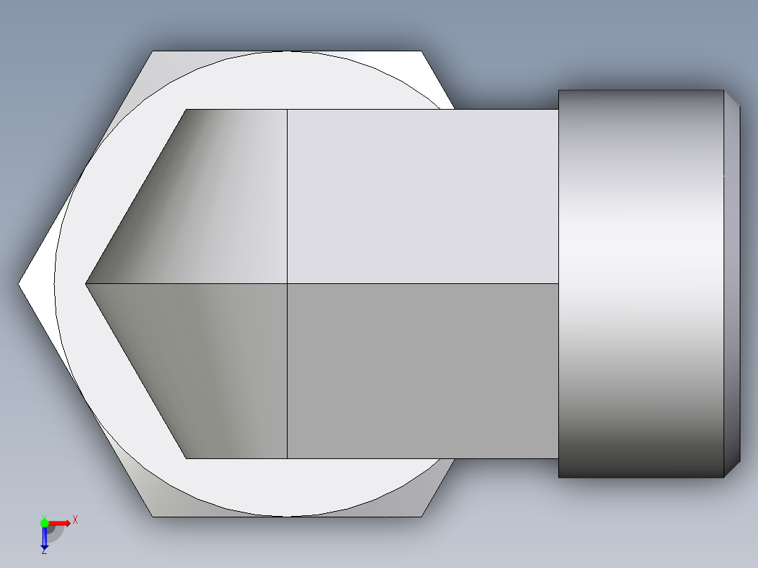 卡套式工业通用硬管接头EO_Swivel_nut_elbow_EW22LOMD71俯视图