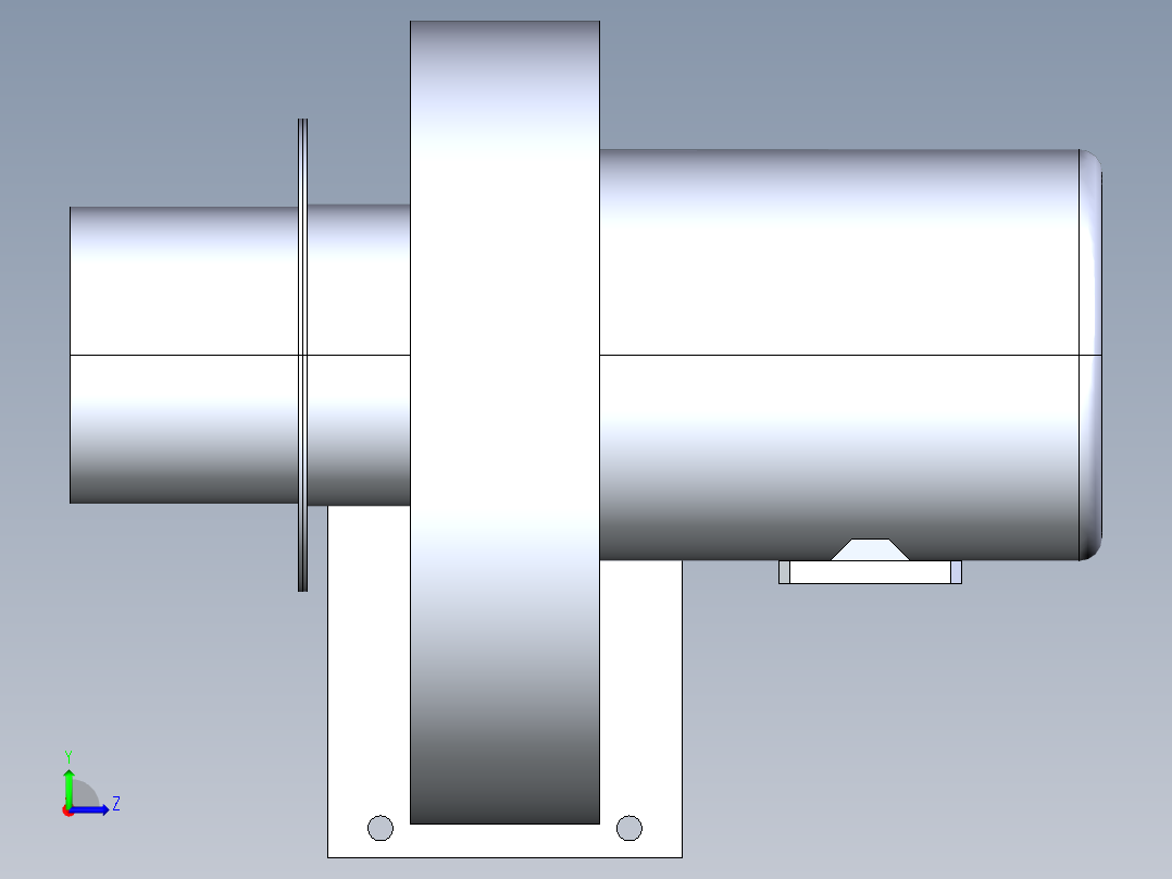 锅炉耐高温风机 YN5-47 370W左视图