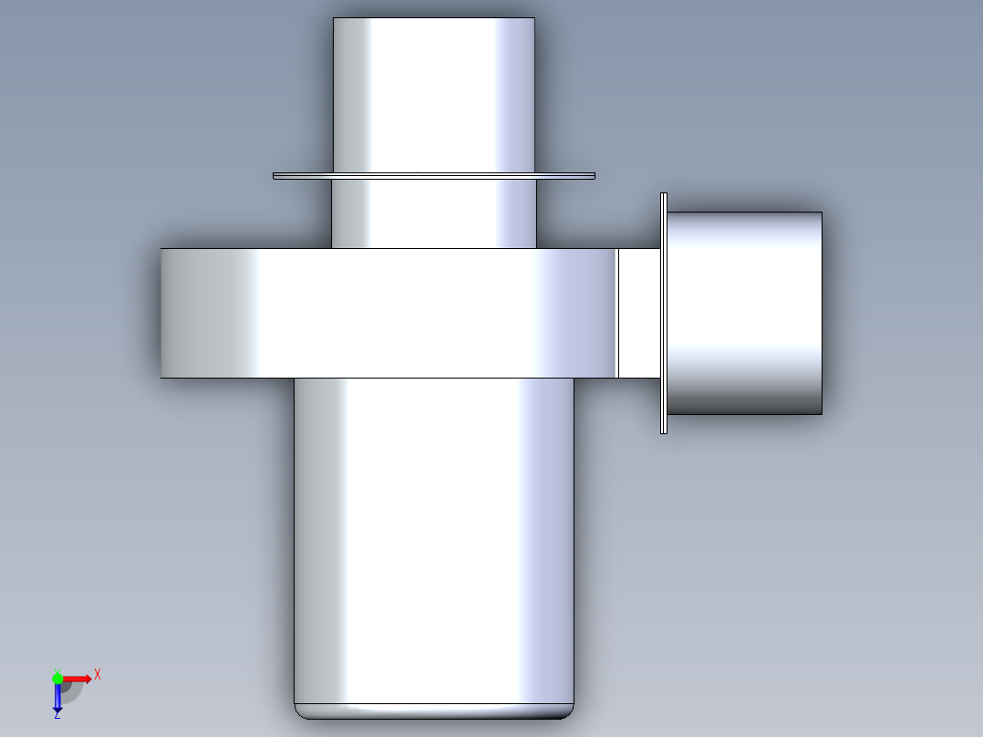 锅炉耐高温风机 YN5-47 370W俯视图