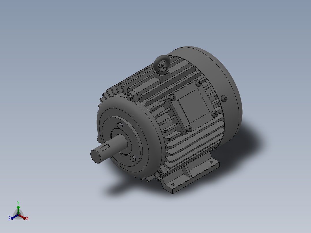 交流永磁同步电机正等轴测图
