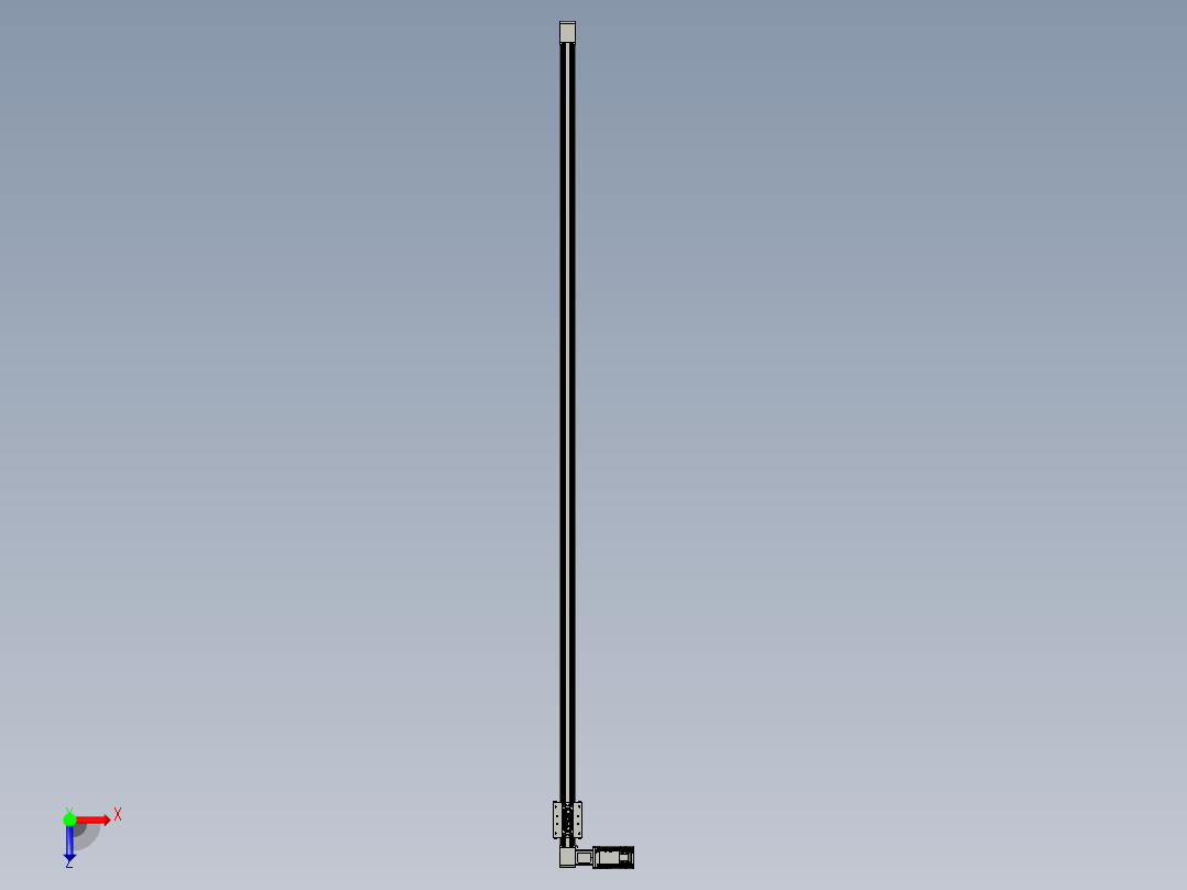 威洛博直线电机模组EB4-L80-S1900-L-57-MS3俯视图