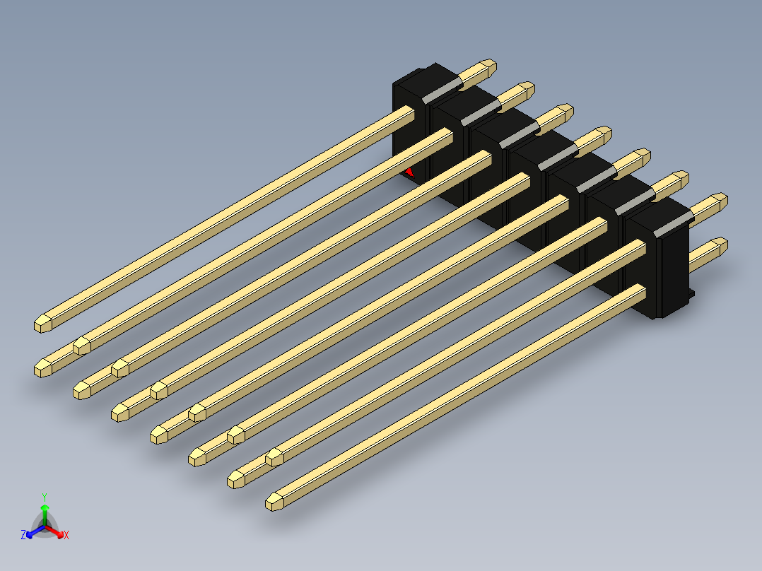 彩色公头100mil（2.54mm）系列-DS1021_black_2x07p_100mil_Type43_rev1.0