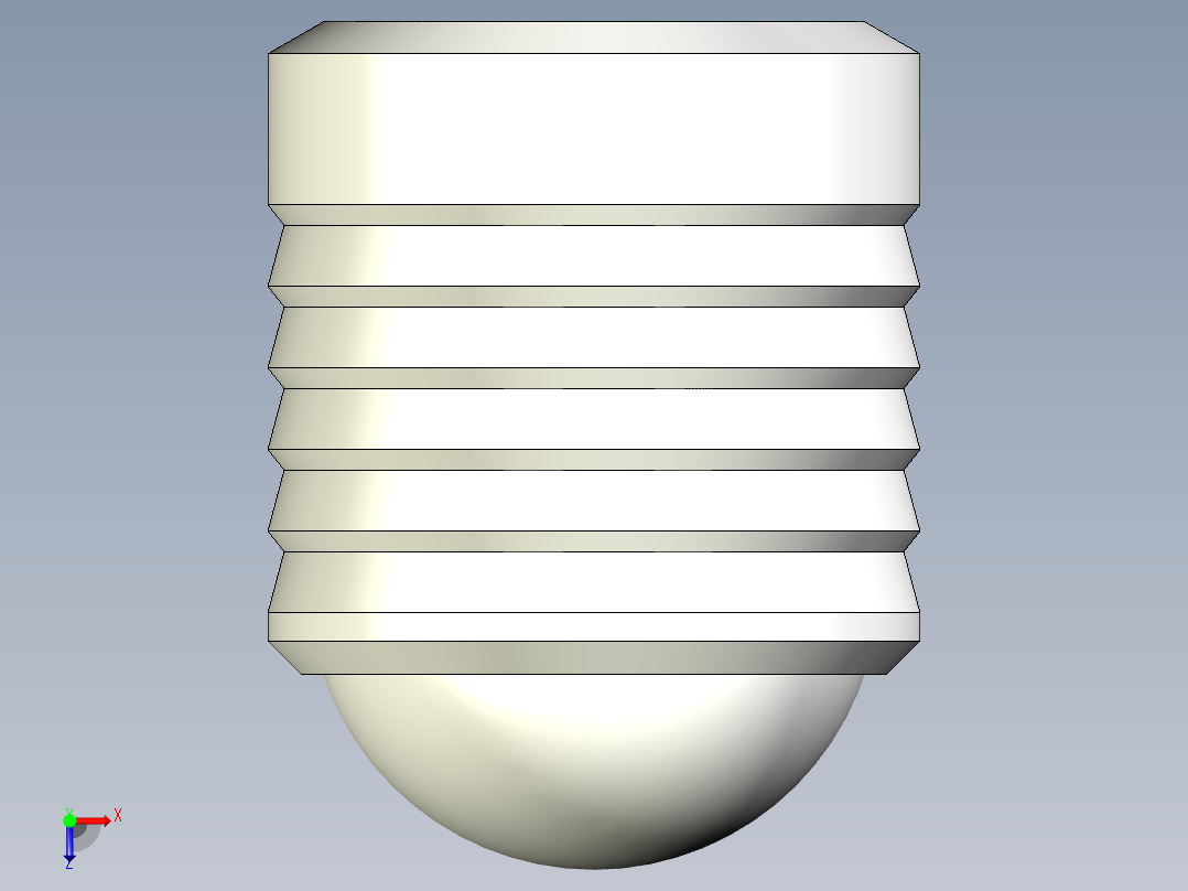 密封栓塞(不銹鋼)2288.-3D多系列多零件图纸模型俯视图