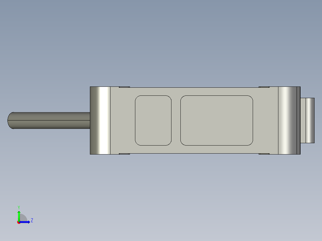 基恩士PZ-V71_kc图纸模型左视图