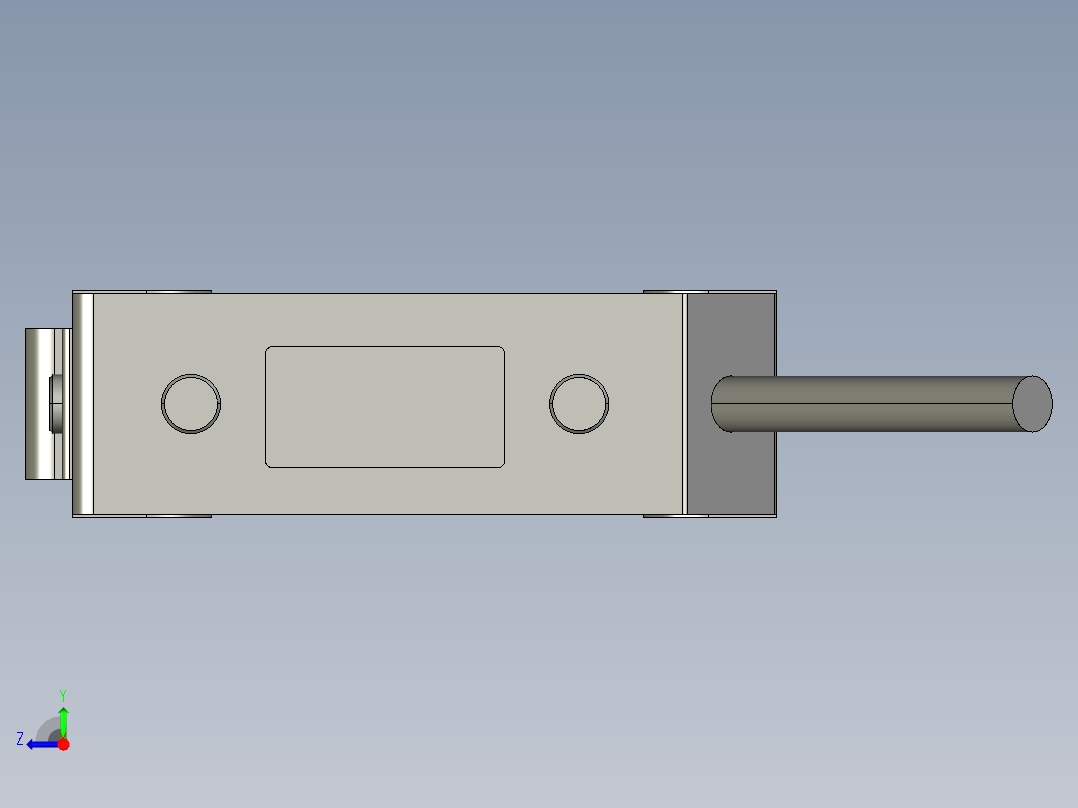基恩士PZ-V71_kc图纸模型右视图