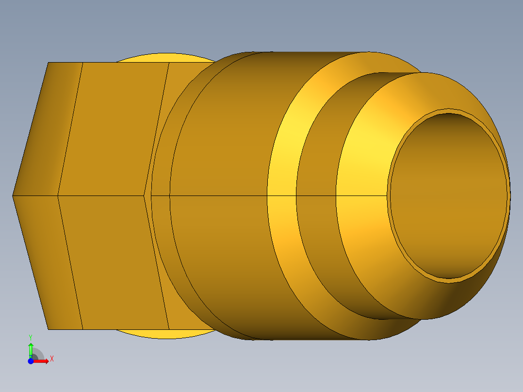 扩口式工业通用硬管接头45Deg Elbow 159F-10-8前视图