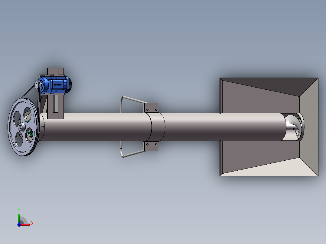 轮胎粉末装袋机——螺旋输送==822362==360前视图