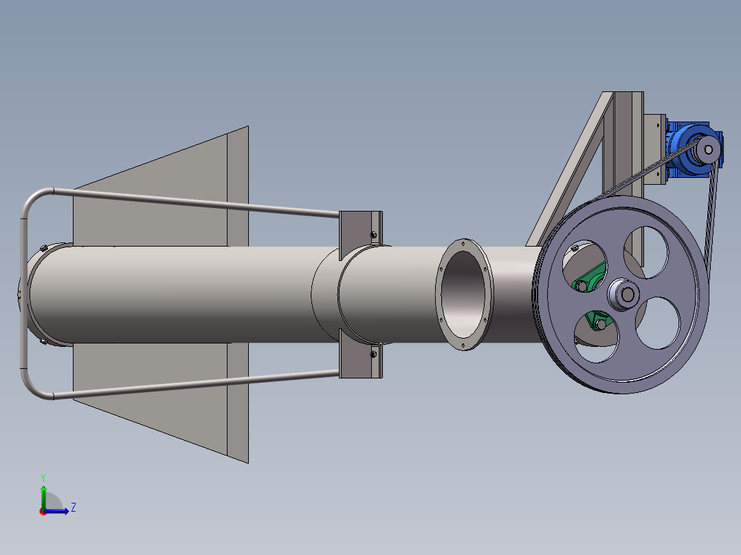 轮胎粉末装袋机——螺旋输送==822362==360左视图