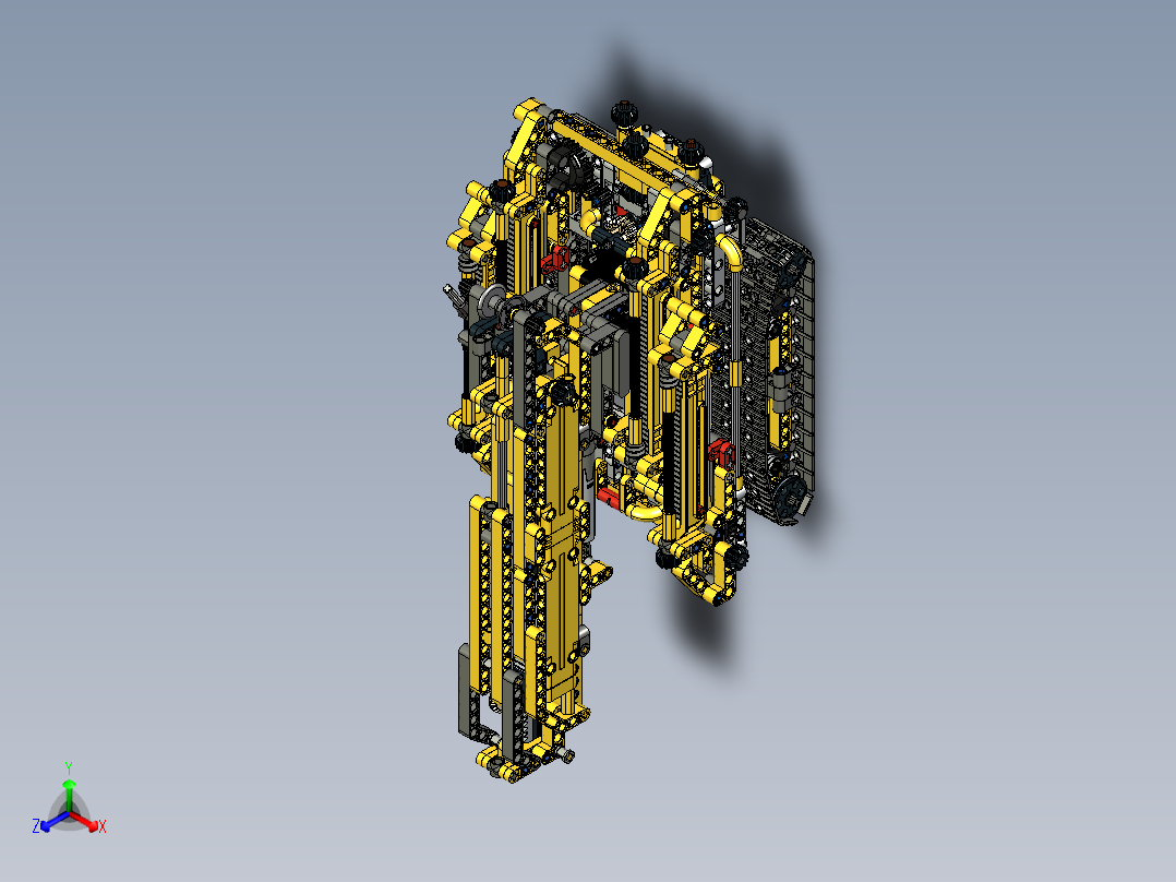 42097紧凑式履带起重机拼装玩具模型<span style='color: red'>3D</span>图纸 STP格式