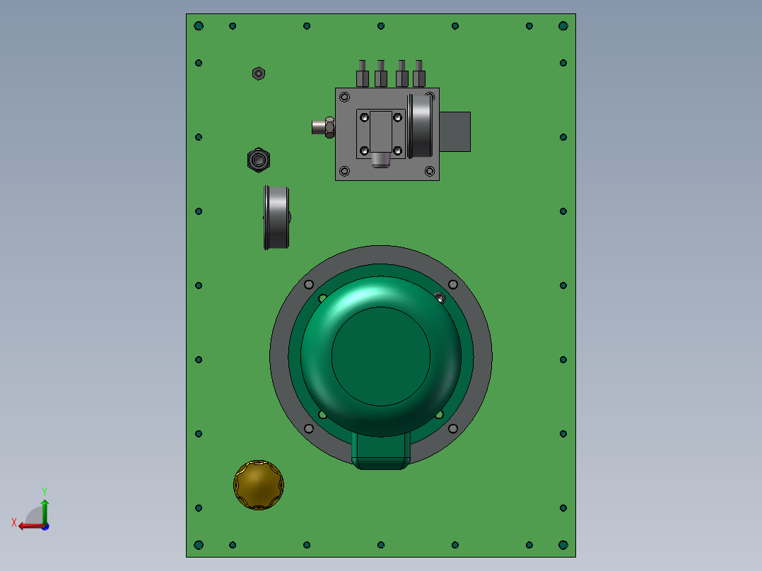 剁锉机油源后视图