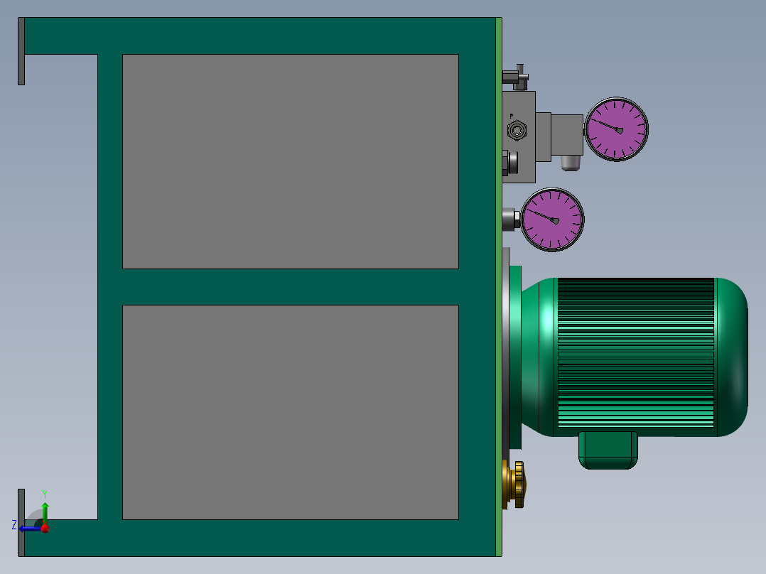 剁锉机油源右视图