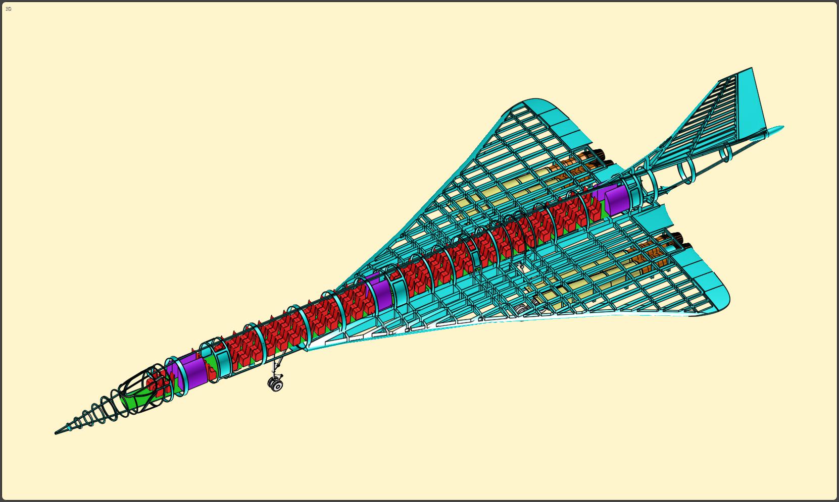 协和式超音速运输机飞机