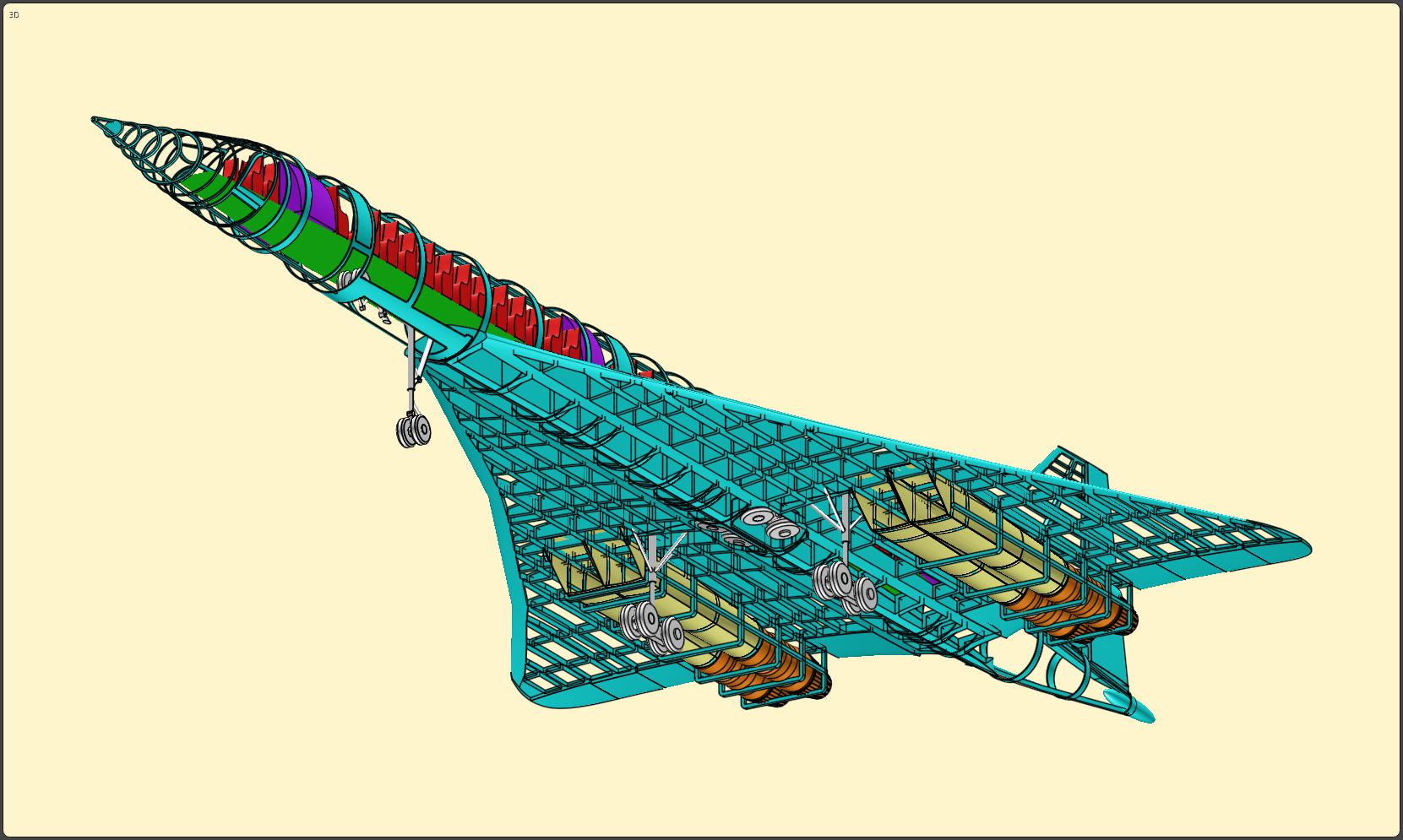 协和式超音速运输机飞机