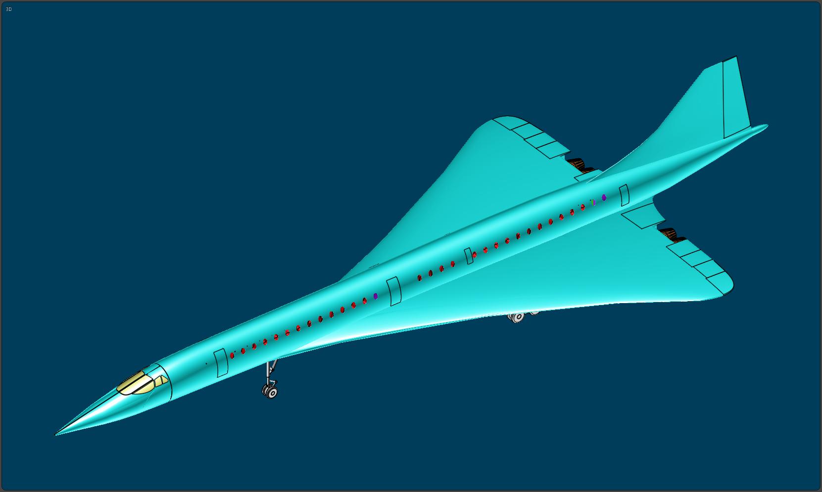 协和式超音速运输机飞机