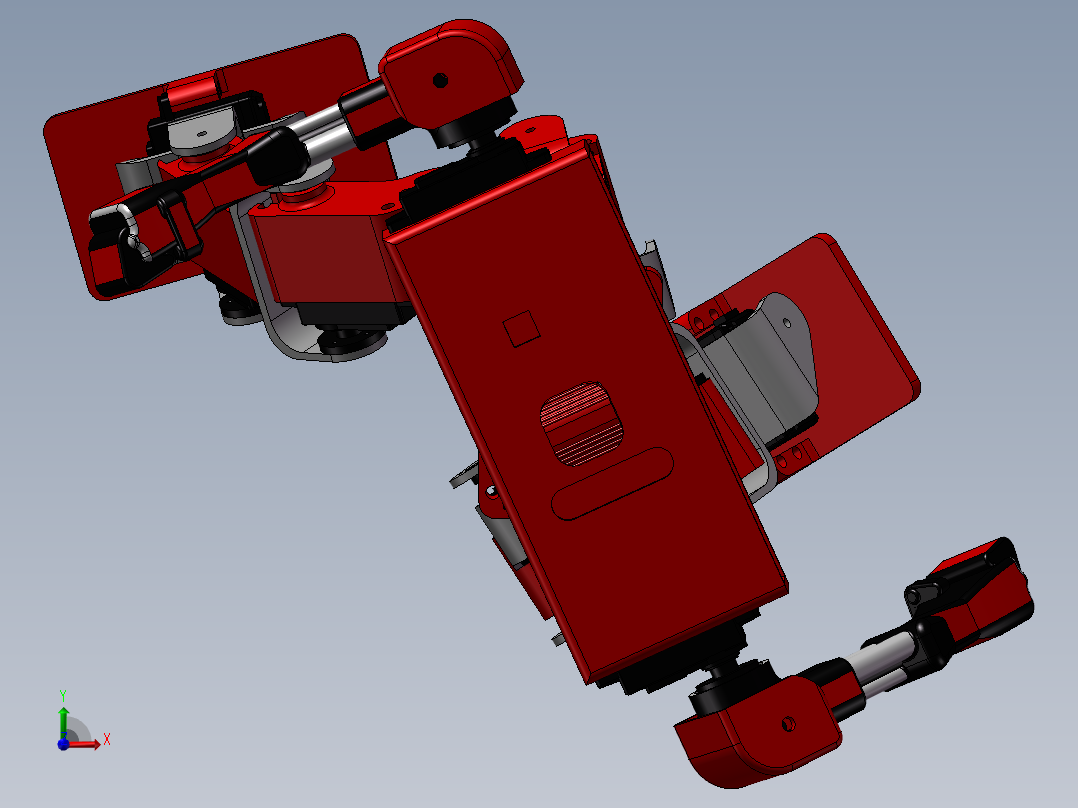 人形机器人玩具前视图