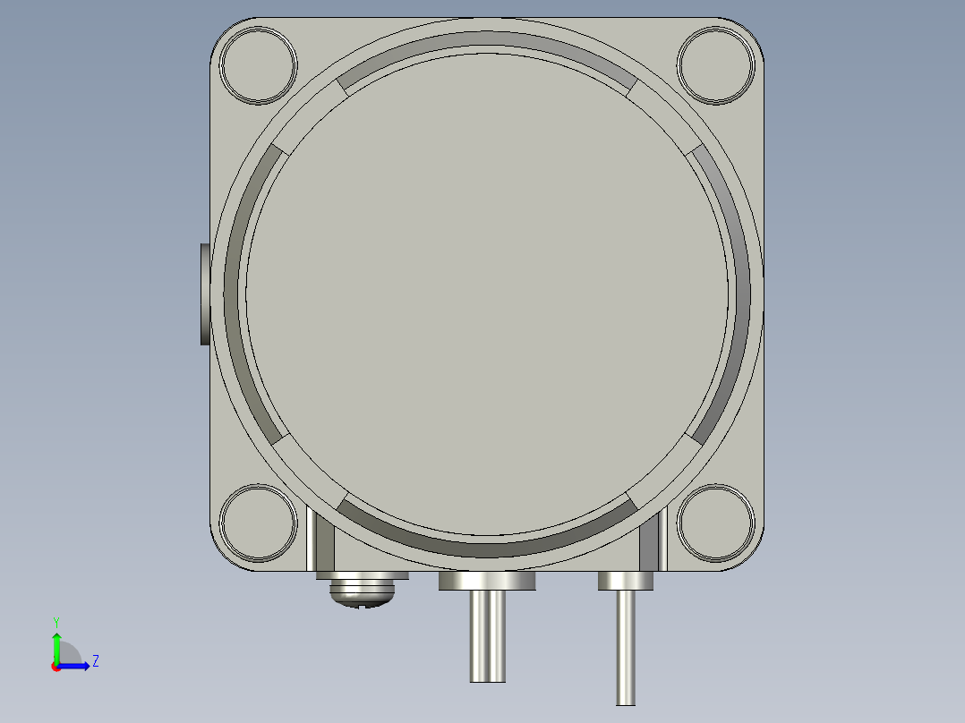 M61X6H4L+MX6G3H微型齿轮调速马达左视图