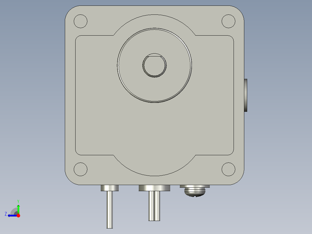 M61X6H4L+MX6G3H微型齿轮调速马达右视图