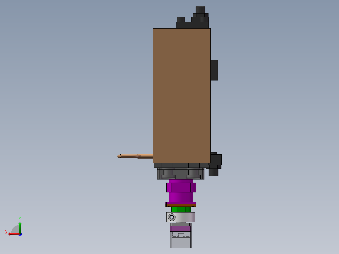 吸取旋转机构后视图
