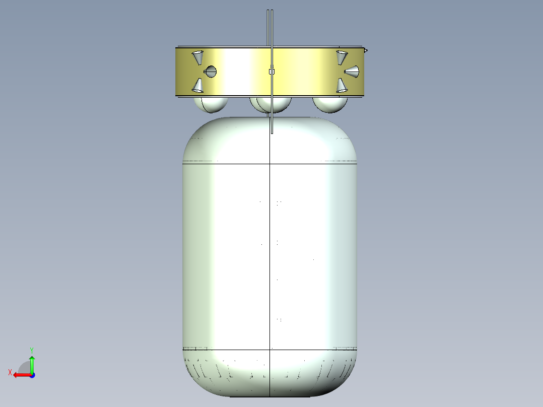 太空货物存储运输机构3后视图